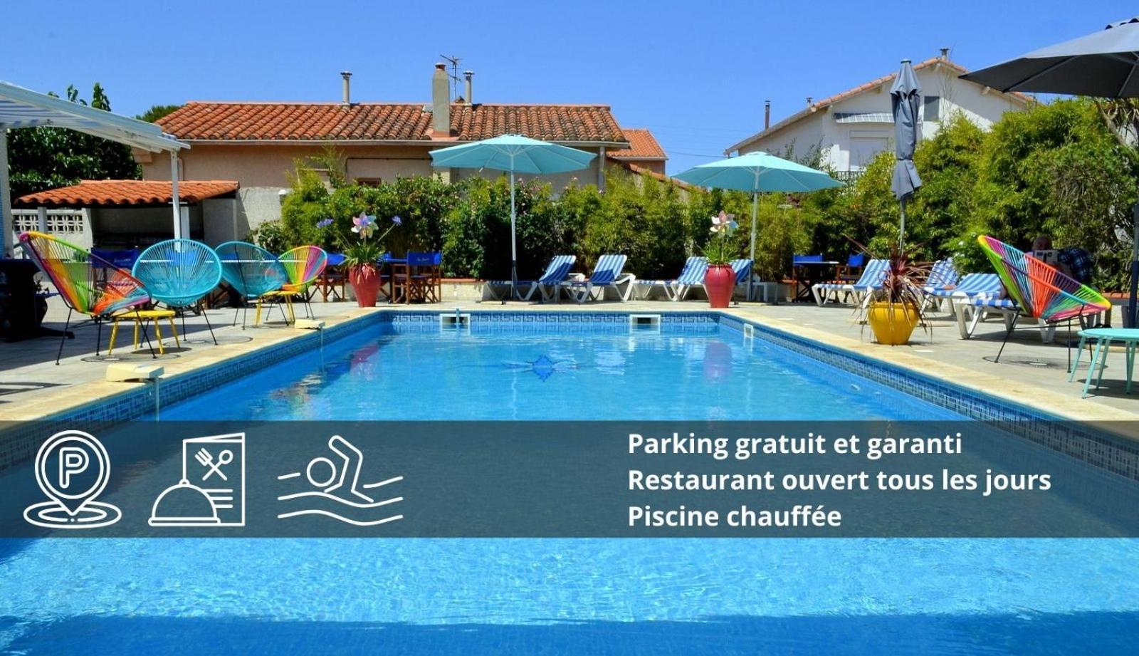 Le Galion Hotel Et Restaurant Canet Plage - Logis Экстерьер фото